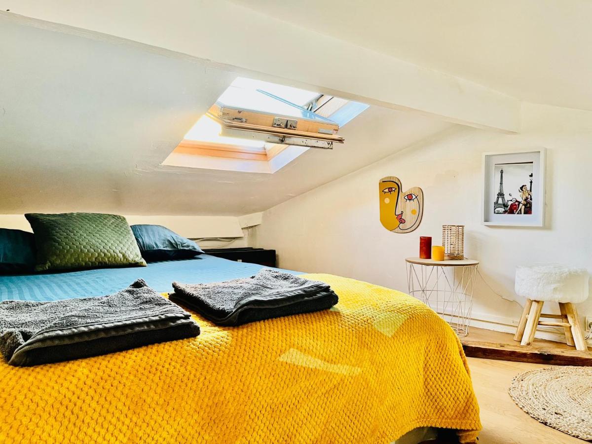 Ferienwohnung Parc Buttes Chaumont - Studio Mezzanine Paris Exterior foto